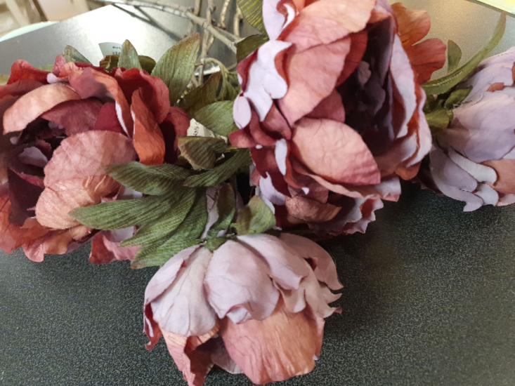 Kunstbloem Tak Bordeau rode