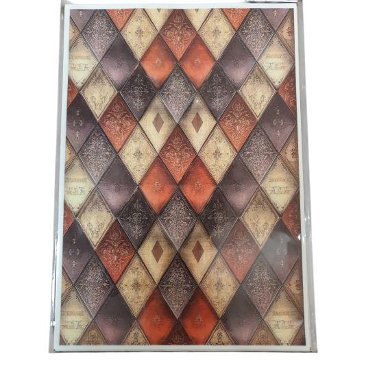 Reispapier A4,harlekijn