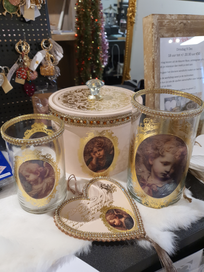 Set Brocante windlichten