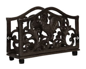 Metalen servetten houder