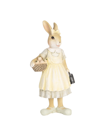 Dame konijn met mandje