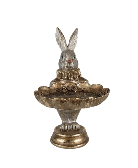 Konijntje met dienblad