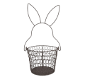 Metalen mandje pasen