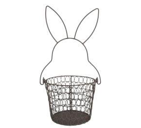 Metalen mandje pasen