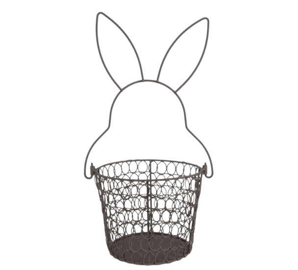 Metalen mandje pasen