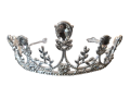 Zilverkleurige tiara