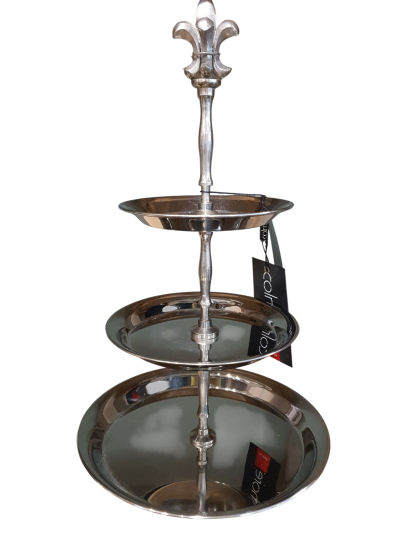 Zilverkleurige Etagere Colmore 