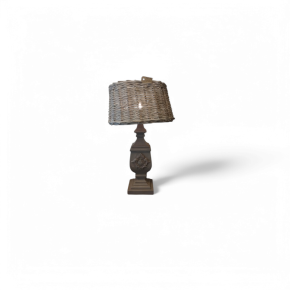 Lamp met Rieten kap