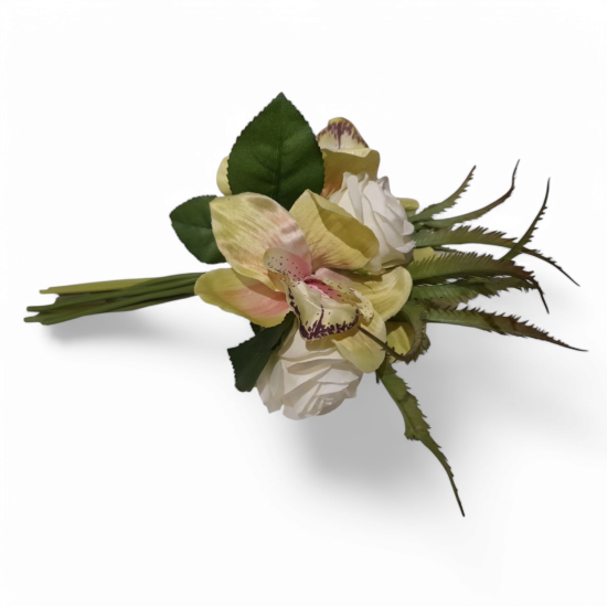 Bosje kunstbloemen wit