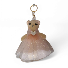 Beertje Roze Sleutelhanger