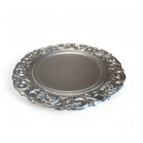 Decoratie Bord Zilverkleurig