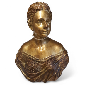 Baroque Dame Buste Goudkleurig