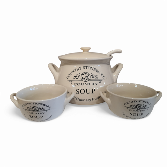 Soepterrine Met 2 Kommen