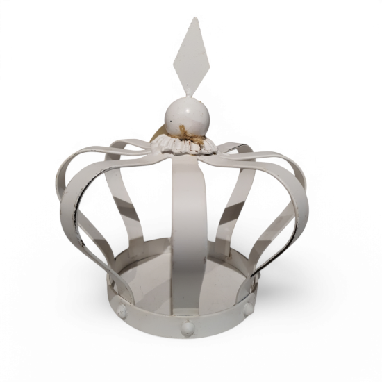 Witte metalen Kroon