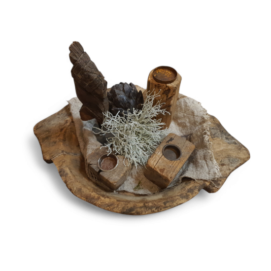 Houten Schaal Compleet