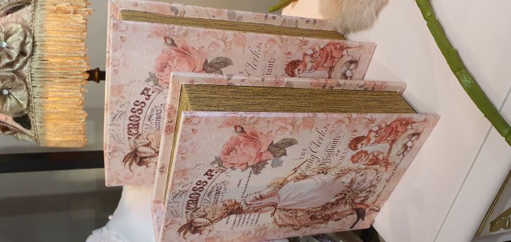 Boekendoos Roze Dame