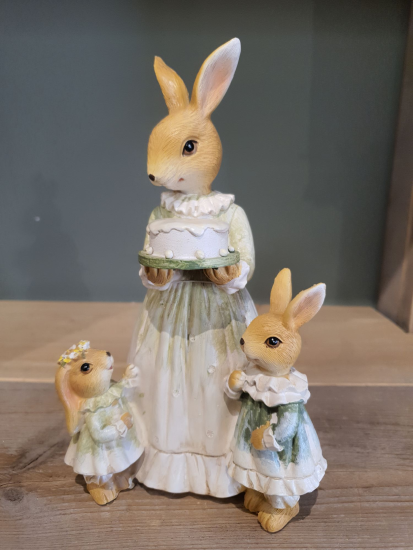 Konijn moeder met kinderen