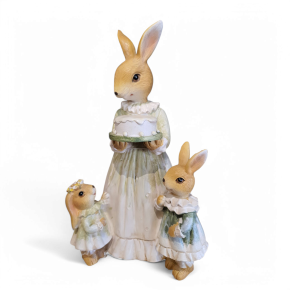 Konijn moeder met kinderen