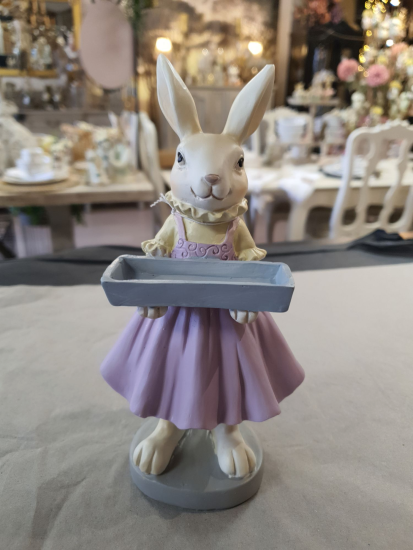 Konijn Dame met Dienblad