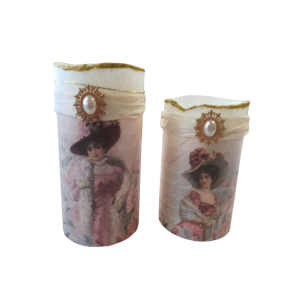 Set Brocante Ledkaarsen