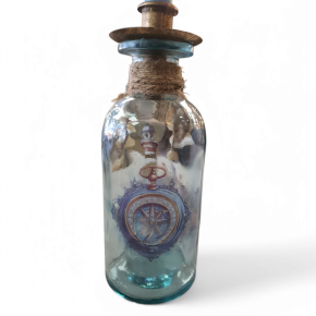 Beach fles met kaarsenhouder