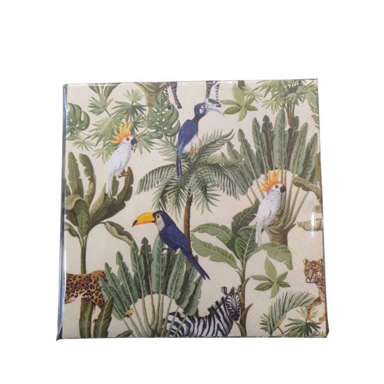 Servetten vogels oerwoud